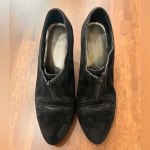 Naturalizer Timber Black Fabric 3.5" Heel Ankle Bootie Victorian Inspire Sz 8.5